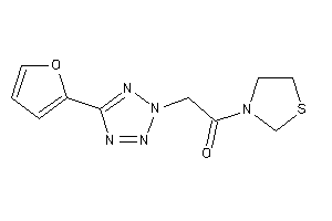 2-[5-(2-furyl)tetrazol-2-yl]-1-thiazolidin-3-yl-ethanone