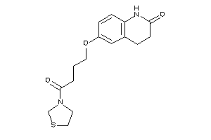 6-(4-keto-4-thiazolidin-3-yl-butoxy)-3,4-dihydrocarbostyril