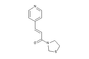 3-(4-pyridyl)-1-thiazolidin-3-yl-prop-2-en-1-one