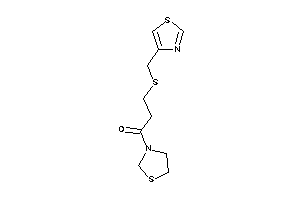 1-thiazolidin-3-yl-3-(thiazol-4-ylmethylthio)propan-1-one