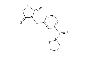 3-[3-(thiazolidine-3-carbonyl)benzyl]thiazolidine-2,4-quinone