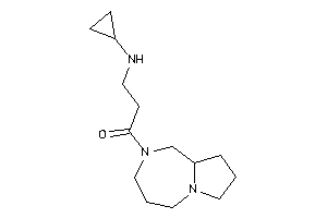 1-(1,3,4,5,7,8,9,9a-octahydropyrrolo[1,2-a][1,4]diazepin-2-yl)-3-(cyclopropylamino)propan-1-one