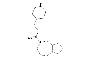 1-(1,3,4,5,7,8,9,9a-octahydropyrrolo[1,2-a][1,4]diazepin-2-yl)-3-(4-piperidyl)propan-1-one