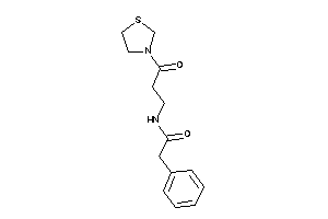 N-(3-keto-3-thiazolidin-3-yl-propyl)-2-phenyl-acetamide