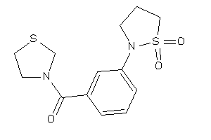 [3-(1,1-diketo-1,2-thiazolidin-2-yl)phenyl]-thiazolidin-3-yl-methanone
