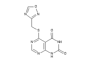 Image of 4-(1,2,4-oxadiazol-3-ylmethylthio)-8H-pyrimido[4,5-d]pyrimidine-5,7-quinone
