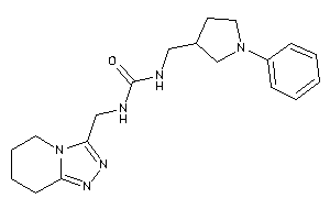 1-[(1-phenylpyrrolidin-3-yl)methyl]-3-(5,6,7,8-tetrahydro-[1,2,4]triazolo[4,3-a]pyridin-3-ylmethyl)urea