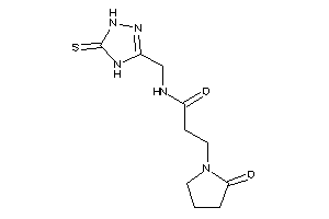 3-(2-ketopyrrolidino)-N-[(5-thioxo-1,4-dihydro-1,2,4-triazol-3-yl)methyl]propionamide