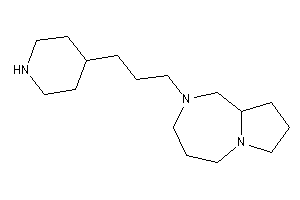 2-[3-(4-piperidyl)propyl]-1,3,4,5,7,8,9,9a-octahydropyrrolo[1,2-a][1,4]diazepine