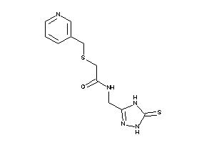 2-(3-pyridylmethylthio)-N-[(5-thioxo-1,4-dihydro-1,2,4-triazol-3-yl)methyl]acetamide