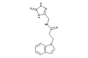 3-indol-1-yl-N-[(5-thioxo-1,4-dihydro-1,2,4-triazol-3-yl)methyl]propionamide