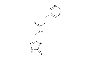 3-(5-pyrimidyl)-N-[(5-thioxo-1,4-dihydro-1,2,4-triazol-3-yl)methyl]propionamide