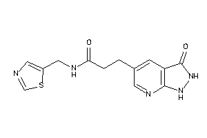 3-(3-keto-1,2-dihydropyrazolo[3,4-b]pyridin-5-yl)-N-(thiazol-5-ylmethyl)propionamide