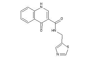 4-keto-N-(thiazol-5-ylmethyl)-1H-quinoline-3-carboxamide