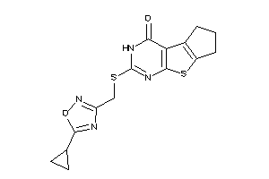 [(5-cyclopropyl-1,2,4-oxadiazol-3-yl)methylthio]BLAHone