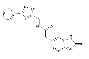 2-(2-keto-1H-pyrazolo[1,5-a]pyrimidin-6-yl)-N-[[3-(2-thienyl)-1H-1,2,4-triazol-5-yl]methyl]acetamide