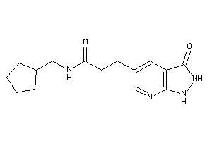 N-(cyclopentylmethyl)-3-(3-keto-1,2-dihydropyrazolo[3,4-b]pyridin-5-yl)propionamide