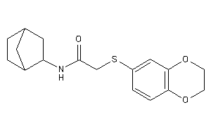 2-(2,3-dihydro-1,4-benzodioxin-6-ylthio)-N-(2-norbornyl)acetamide