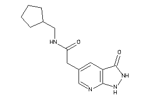 N-(cyclopentylmethyl)-2-(3-keto-1,2-dihydropyrazolo[3,4-b]pyridin-5-yl)acetamide