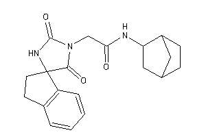 2-(2,5-diketospiro[imidazolidine-4,1'-indane]-1-yl)-N-(2-norbornyl)acetamide