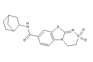 2,2-diketo-N-(2-norbornyl)-3,4-dihydro-[1,2,4]thiadiazino[3,4-b][1,3]benzothiazole-8-carboxamide