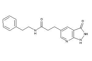 3-(3-keto-1,2-dihydropyrazolo[3,4-b]pyridin-5-yl)-N-phenethyl-propionamide