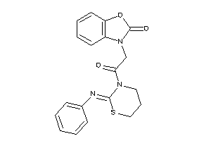 3-[2-keto-2-(2-phenylimino-1,3-thiazinan-3-yl)ethyl]-1,3-benzoxazol-2-one