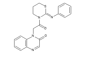 Image of 1-[2-keto-2-(2-phenylimino-1,3-thiazinan-3-yl)ethyl]quinoxalin-2-one