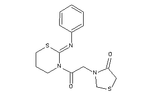 3-[2-keto-2-(2-phenylimino-1,3-thiazinan-3-yl)ethyl]thiazolidin-4-one