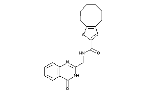 N-[(4-keto-3H-quinazolin-2-yl)methyl]-4,5,6,7,8,9-hexahydrocycloocta[b]thiophene-2-carboxamide