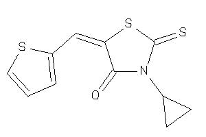 3-cyclopropyl-5-(2-thenylidene)-2-thioxo-thiazolidin-4-one