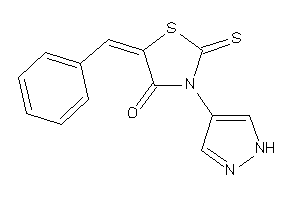 5-benzal-3-(1H-pyrazol-4-yl)-2-thioxo-thiazolidin-4-one