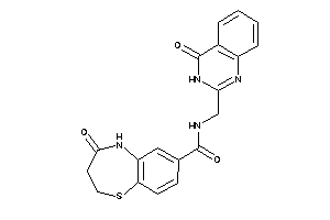 4-keto-N-[(4-keto-3H-quinazolin-2-yl)methyl]-3,5-dihydro-2H-1,5-benzothiazepine-7-carboxamide