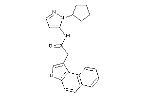 2-benzo[e]benzofuran-1-yl-N-(2-cyclopentylpyrazol-3-yl)acetamide