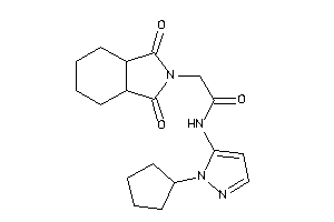 N-(2-cyclopentylpyrazol-3-yl)-2-(1,3-diketo-3a,4,5,6,7,7a-hexahydroisoindol-2-yl)acetamide