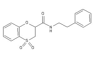 4,4-diketo-N-phenethyl-2,3-dihydrobenzo[b][1,4]oxathiine-2-carboxamide