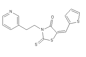 3-[2-(3-pyridyl)ethyl]-5-(2-thenylidene)-2-thioxo-thiazolidin-4-one