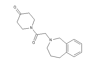 1-[2-(1,3,4,5-tetrahydro-2-benzazepin-2-yl)acetyl]-4-piperidone