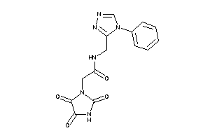 N-[(4-phenyl-1,2,4-triazol-3-yl)methyl]-2-(2,4,5-triketoimidazolidin-1-yl)acetamide