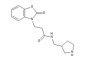 3-(2-keto-1,3-benzoxazol-3-yl)-N-(pyrrolidin-3-ylmethyl)propionamide