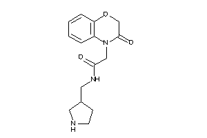 2-(3-keto-1,4-benzoxazin-4-yl)-N-(pyrrolidin-3-ylmethyl)acetamide