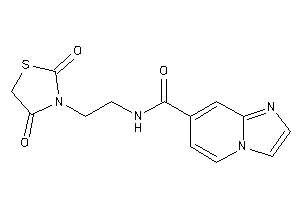 N-[2-(2,4-diketothiazolidin-3-yl)ethyl]imidazo[1,2-a]pyridine-7-carboxamide