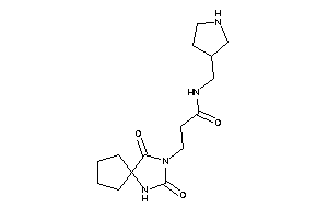 Image of 3-(2,4-diketo-1,3-diazaspiro[4.4]nonan-3-yl)-N-(pyrrolidin-3-ylmethyl)propionamide