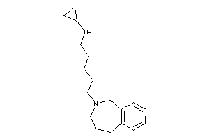 Cyclopropyl-[5-(1,3,4,5-tetrahydro-2-benzazepin-2-yl)pentyl]amine