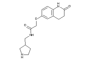 2-[(2-keto-3,4-dihydro-1H-quinolin-6-yl)oxy]-N-(pyrrolidin-3-ylmethyl)acetamide