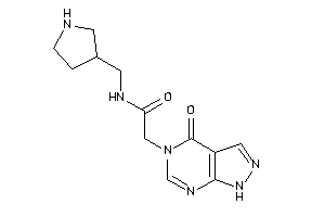 2-(4-keto-1H-pyrazolo[3,4-d]pyrimidin-5-yl)-N-(pyrrolidin-3-ylmethyl)acetamide