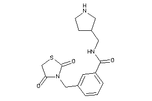 3-[(2,4-diketothiazolidin-3-yl)methyl]-N-(pyrrolidin-3-ylmethyl)benzamide