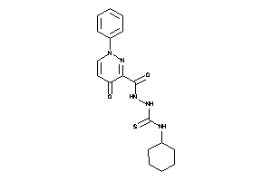 1-cyclohexyl-3-[(4-keto-1-phenyl-pyridazine-3-carbonyl)amino]thiourea