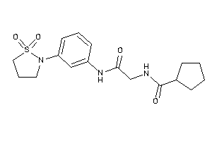 N-[2-[3-(1,1-diketo-1,2-thiazolidin-2-yl)anilino]-2-keto-ethyl]cyclopentanecarboxamide