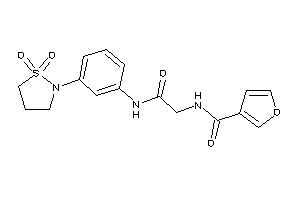 N-[2-[3-(1,1-diketo-1,2-thiazolidin-2-yl)anilino]-2-keto-ethyl]-3-furamide